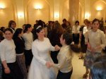 Jewish Wedding Buenos Aires Argentina - Dancing to bring simcha to the bride (kallah)